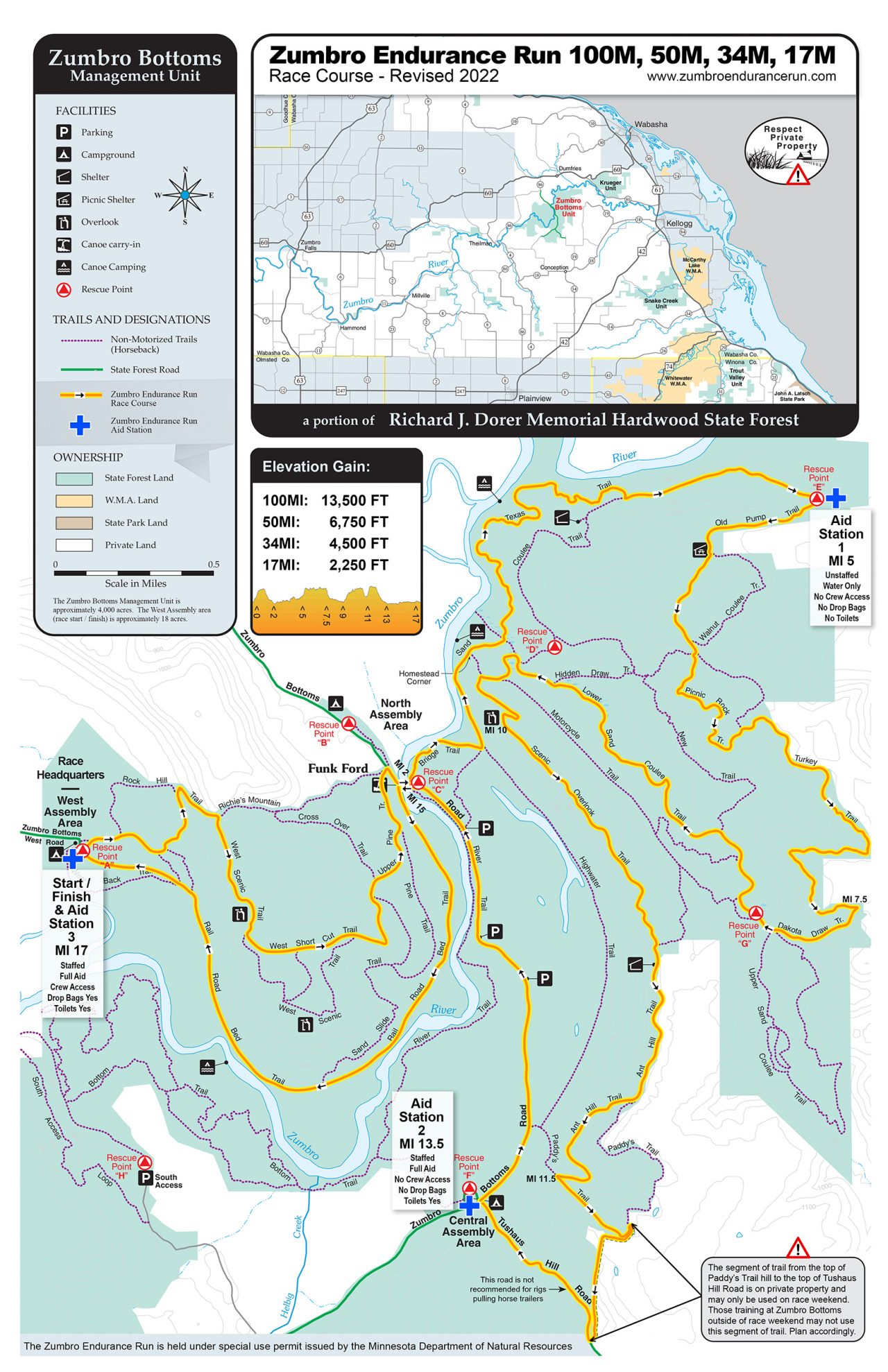 Maps & Data | Zumbro Endurance Run